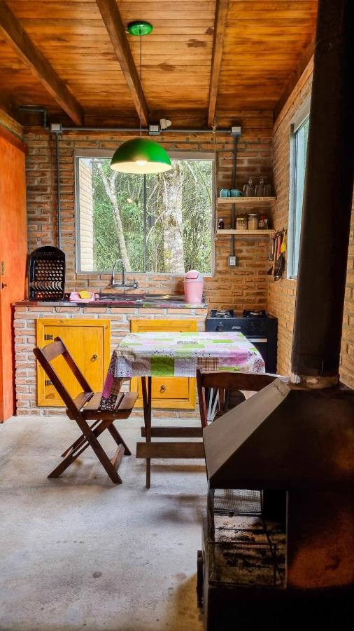 Cabana Na Floresta Rincao Do Fortaleza Cambara Bagian luar foto