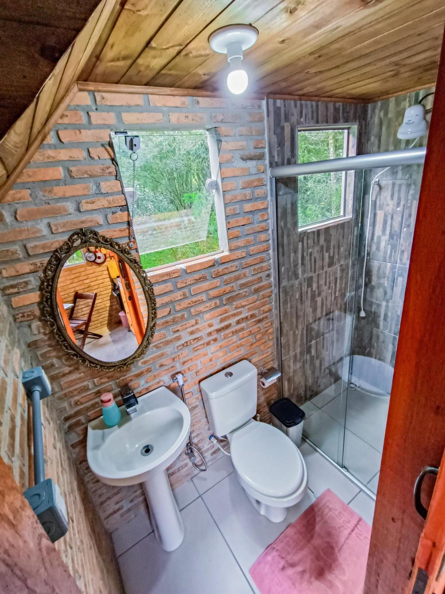 Cabana Na Floresta Rincao Do Fortaleza Cambara Bagian luar foto
