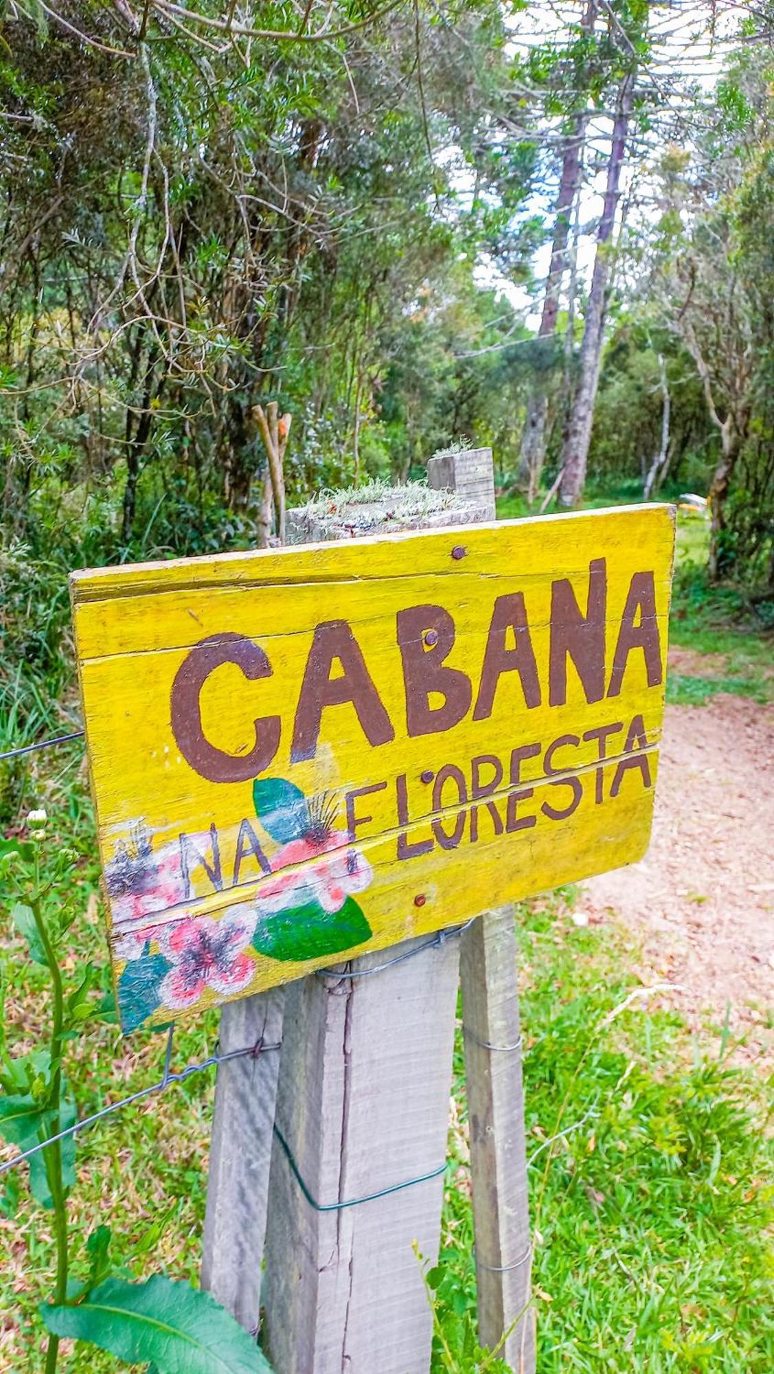 Cabana Na Floresta Rincao Do Fortaleza Cambara Bagian luar foto