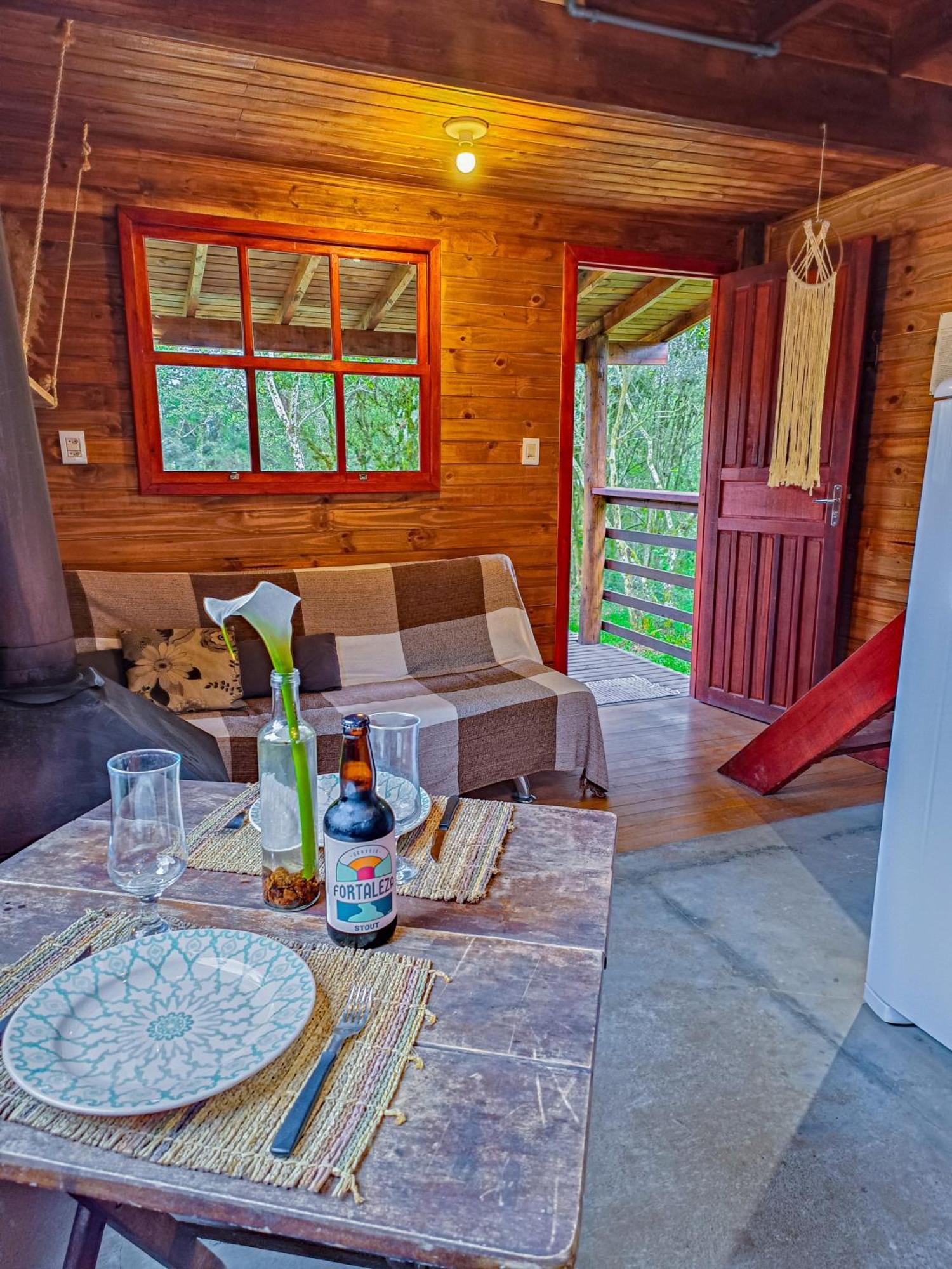 Cabana Na Floresta Rincao Do Fortaleza Cambara Bagian luar foto