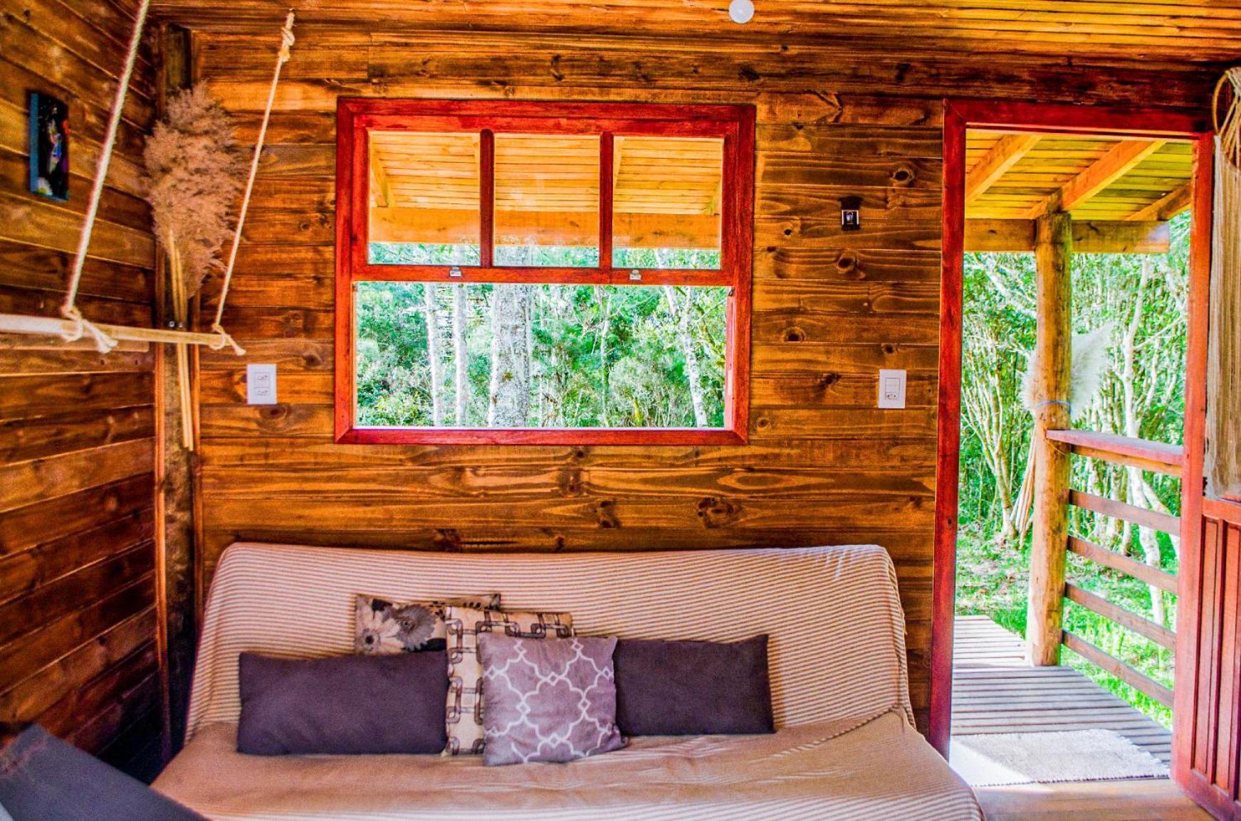 Cabana Na Floresta Rincao Do Fortaleza Cambara Bagian luar foto